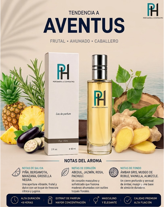 Perfume PH inspirado en Aventus De 60 ml