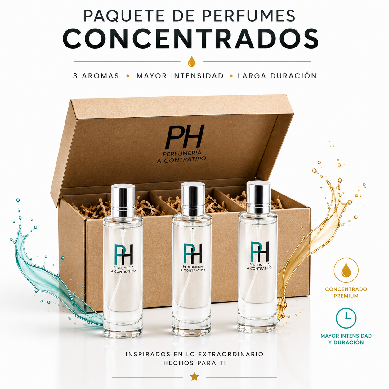 Paquete de Perfumes Concentrados De 60 ml