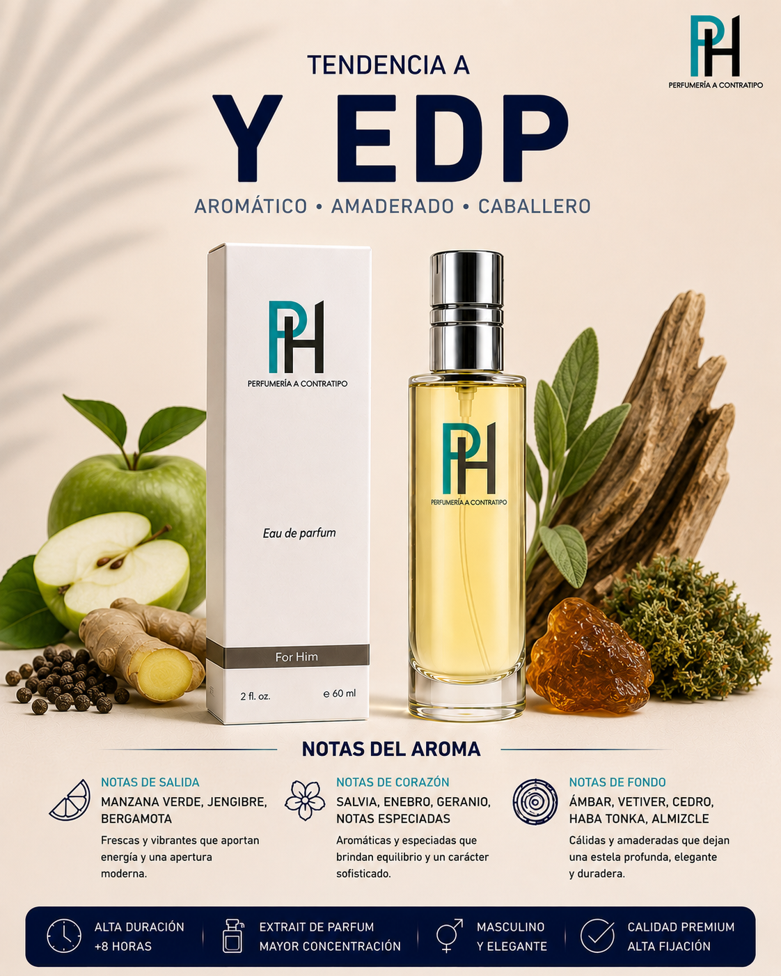 Perfume PH inspirado en YVSL.- Y EDP De 60 ml