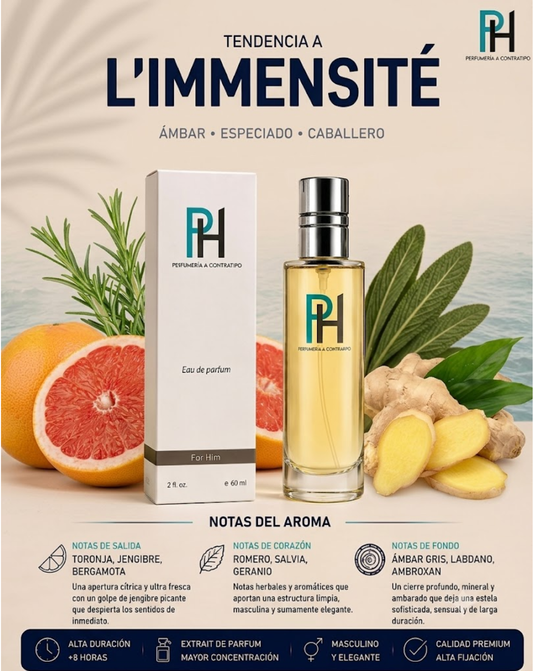 Perfume PH inspirado en L Immensite De 60 ml